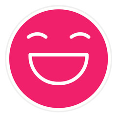 Vector Design Happy Icon Style