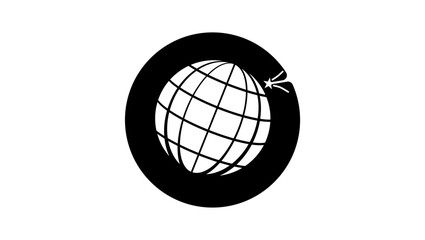 comet in earth's atmosphere, black isolated silhouette