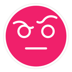 Vector Design Suspicious Icon Style