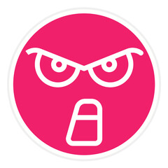 Vector Design Mad Icon Style