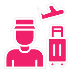 Vector Design Tourist Icon Style