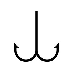 anchor flat icon vector illustration