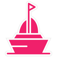 Vector Design Sailboat Icon Style