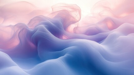 Obraz premium Abstract ethereal flow of pastel colors