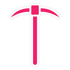 Vector Design Pickaxe Icon Style