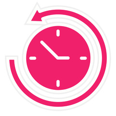 Vector Design Return to the Past Icon Style