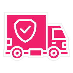 Vector Design Cargo Truck Icon Style