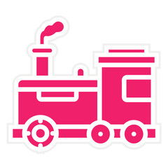 Vector Design Steam Train Icon Style