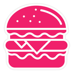 Vector Design Burger Icon Style
