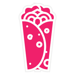 Vector Design Burrito Icon Style