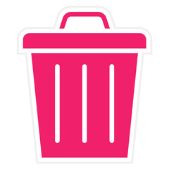 Vector Design Trash Can Icon Style