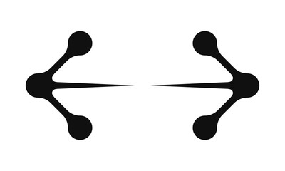 Outward Pointing Bursting Mini Metaball Arrows