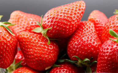 いちご　黒バック