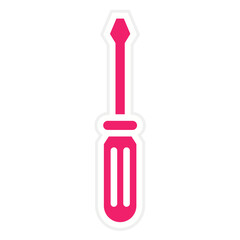 Vector Design Screwdriver Icon Style