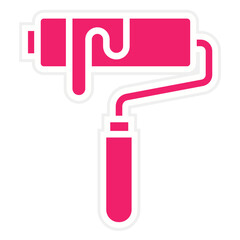 Vector Design Paint Roller Icon Style