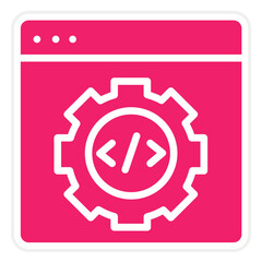 Vector Design Code Settings Icon Style