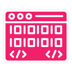Vector Design Web Coding Icon Style