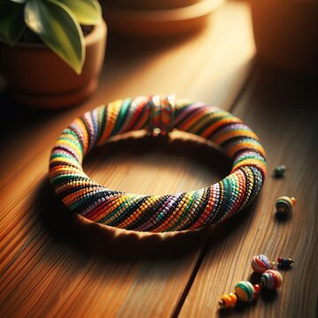 Beaded Kumihimo Bracelet