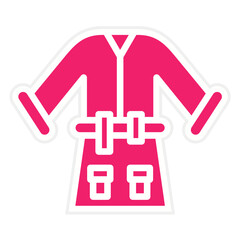Obraz premium Vector Design Bathrobe Icon Style