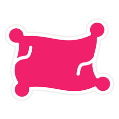 Vector Design Pillow Icon Style