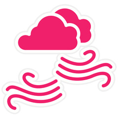 Vector Design Wind Icon Style
