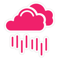 Vector Design Rainy Icon Style