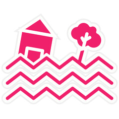 Vector Design Flood Icon Style