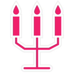 Vector Design Candlestick Icon Style