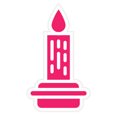 Vector Design Scented Candle Icon Style