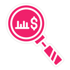 Vector Design Market Research Icon Style