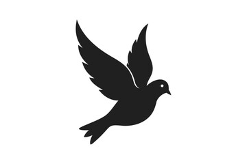 Fototapeta premium Minimalistic Bird Silhouette in Flight