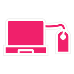 Vector Design Laptop Sale Icon Style