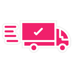 Vector Design Delivery Truck Icon Style
