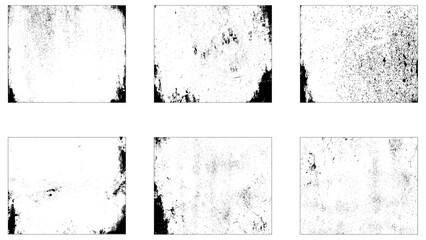 Distress urban used texture. Grunge rough dirty background. Grunge frame border texture on isolate background. Old grunge frame with dust texture. 