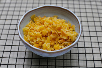 Dries cabbage leaves praserveg vegetables