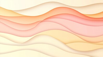 Obraz premium Abstract Pastel Wave Background: A Serene and Elegant Design