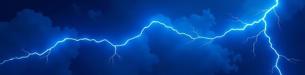 Seamless background of vibrant blue electric lightning bolts, abstract, bolts, electric