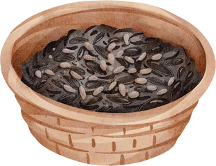 watercolor sunflower seed