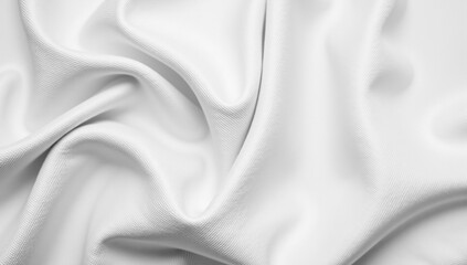 Obraz premium Elegant White Fabric Texture Background for Modern Designs