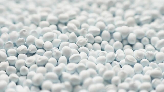 White polymer dye in granules, background texture