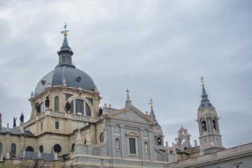Obraz premium Cathedral of holy royal Maria of Almudena spain madrid