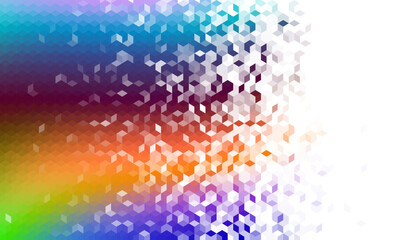 Colorful blocks background texture. Overlay cubes purple texture. 3d vector and png background