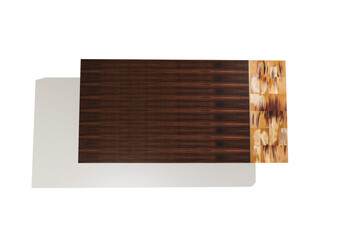 stylish interior decoration and accessories against a white background. minimalist furniture design. studio shoot photography + clipping path.