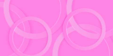 pink abstract vector background with overlapping translucent rings, creating a soft and modern geometric pattern with a sense of depth and movement