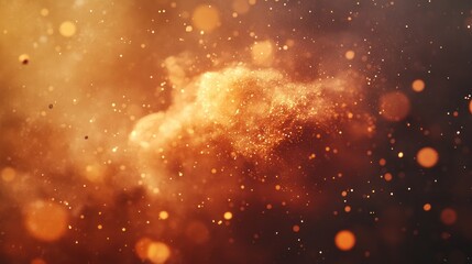 Abstract Golden Dust Background