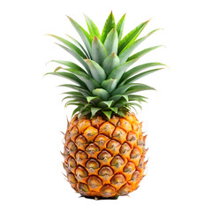 pineapple isolated on transparent background.