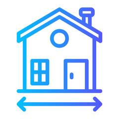 house gradient icon