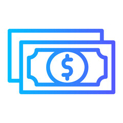 money gradient icon