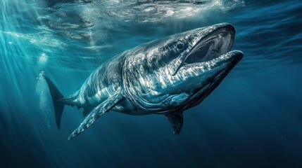 Naklejka premium Whale Shark Underwater