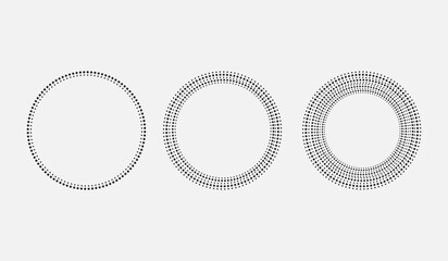 Dotted circle background for banners